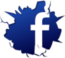 Cracked-Facebook-Logo
