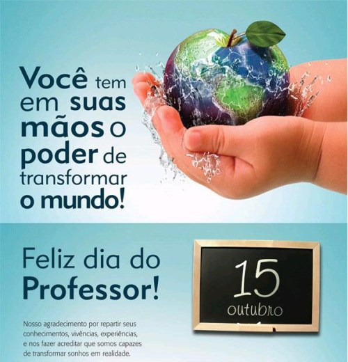 Feliz dia do professor