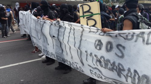 Manifestação Black Bloc no 7 de setembro em São Paulo