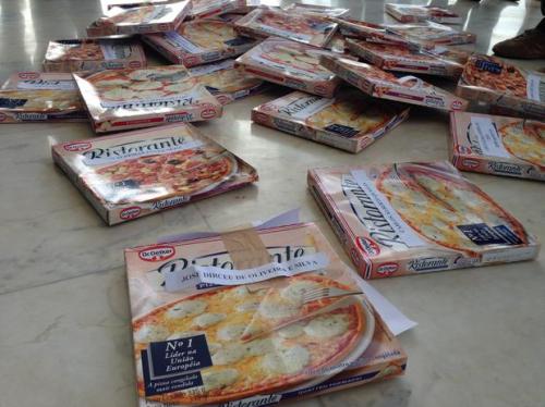 Pizzas no STF