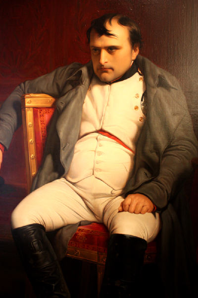 Napoleão em Fontainebeau 31-03-1814 (quadro de Paul Delaroche)