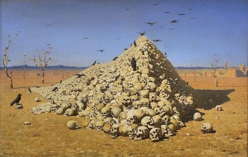 “A Apoteose da Guerra” de Vasily Vasilyevich Vereshchagin (1871)