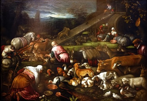 “A Construção da Arca” de Francesco Bassano