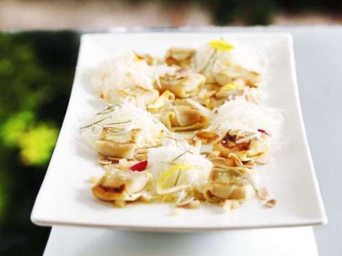 Falsos Tortéis de Pupunha e Abóbora