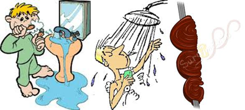 escovar_dentes_tomar_banho_churrasco